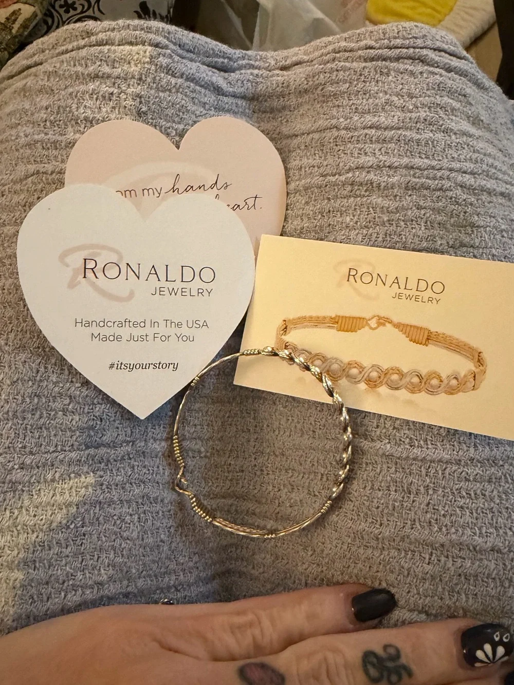 Ronaldo Jewelry Gold-Tone Wrapped Rope Bracelet